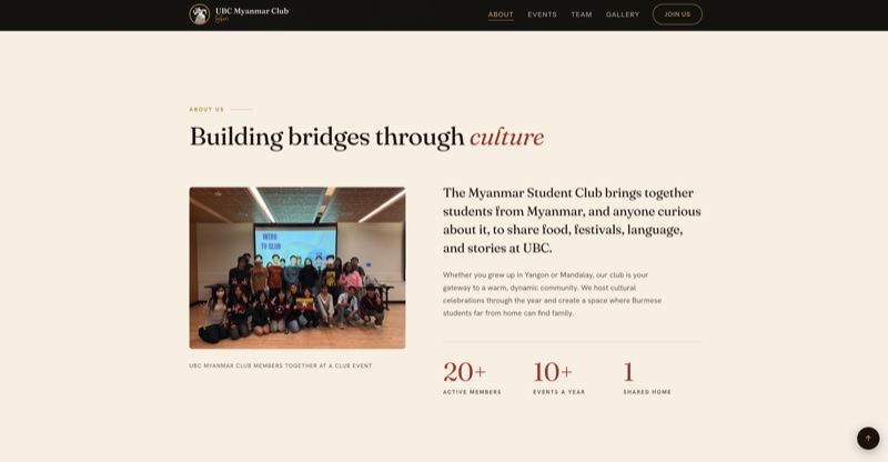 Screenshot of ubcmmclub.com